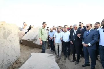 وزير السياحة والآثار ومحافظ الغربية يتفقدان معبد بهبيت الحجارة بالغربية للوقوف على وضعه الحالي ودراسة سبل تطويره وإعادة بنائه وزير السياحة والآثار ومحافظ الغربية يتفقدان معبد بهبيت الحجارة بالغربية للوقوف على وضعه الحالي ودراسة سبل تطويره وإعادة بنائه