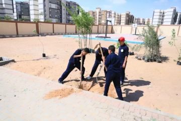 وزارة التنمية المحلية والبيئة تدعم مدرسة الكرنك بمدينة بدر بالقاهرة بـ150 شجرة.. واللجنة المركزية بالوزارة تتابع التكويد والرعاية لضمان استدامة الأشجار وزارة التنمية المحلية والبيئة تدعم مدرسة الكرنك بمدينة بدر بالقاهرة بـ150 شجرة.. واللجنة المركزية بالوزارة تتابع التكويد والرعاية لضمان استدامة الأشجار