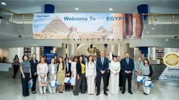 زوجات الدبلوماسيين الأجانب في ضيافة مصر للطيران ضمن مبادرة Welcome to Egypt زوجات الدبلوماسيين الأجانب في ضيافة مصر للطيران ضمن مبادرة Welcome to Egypt