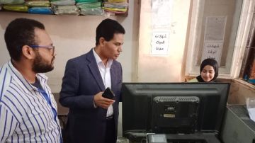 قبل انطلاق حملة الحصبة.. وكيل صحة الأقصر يفاجئ 3 مكاتب صحة ويتابع الجاهزية قبل انطلاق حملة الحصبة.. وكيل صحة الأقصر يفاجئ 3 مكاتب صحة ويتابع الجاهزية