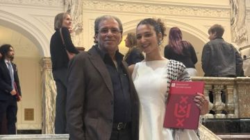خالد يوسف يحتفل بتخرج ابنته مايا من جامعة أمستردام خالد يوسف يحتفل بتخرج ابنته مايا من جامعة أمستردام