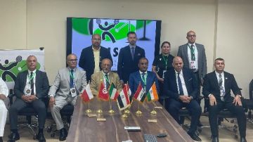 انطلاق بطولة العالم لكرة السرعة بالقاهرة.. وإبراهيم فوزي رئيسا للاتحاد الدولي بالإجماع انطلاق بطولة العالم لكرة السرعة بالقاهرة.. وإبراهيم فوزي رئيسا للاتحاد الدولي بالإجماع