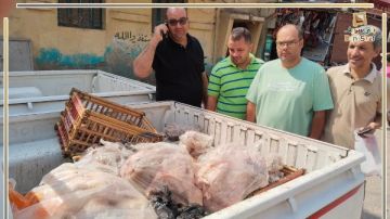 التحفظ على 500 كيلو لحوم مجمدة غير صالحة ببني سويف التحفظ على 500 كيلو لحوم مجمدة غير صالحة ببني سويف