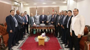 نقيب المحامين يفتتح أعمال تطوير نادي محامي بني سويف