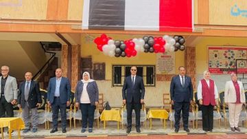 عروض أكروبات وفقرات استعراضية في احتفالية نصر أكتوبر بتعليم الإسكندرية