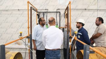 رئيس مياه الجيزة يتفقد في جولة ميدانية موسعة محطات الصف وأطفيح رئيس مياه الجيزة يتفقد في جولة ميدانية موسعة محطات الصف وأطفيح