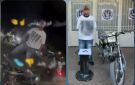 القبض على شاب متهم بالوقوف أعلى دراجة نارية والتلويح بسلاح أبيض في بني سويف - eg
