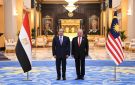السيسي يؤكد مركزية القضية الفلسطينية وملك ماليزيا يشيد بالدور المصري الإقليمي