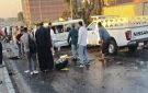 إعادة الحركة المرورية بطريق القاهرة - الإسكندرية الزراعي بعد حادث تصادم أعلى كوبري قها