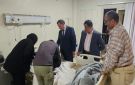 مدير تعليم بني سويف يزور الطالب إيهاب أشرف ويطمئن على حالته الصحية