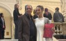 خالد يوسف يحتفل بتخرج ابنته مايا من جامعة أمستردام - eg