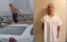 مريض نفسي.. القبض على طالب خلع ملابسه العلوية واعتلى سيارة بالجيزة