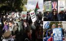 استنفار أمني في لندن.. 10 آلاف متظاهر من أجل فلسطين والشرطة تهدد باعتقال مرتدي الأقنعة