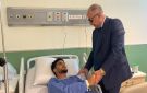 رئيس نادي البنك الأهلي يطمئن على حالة أسامة فيصل عقب جراحة غضروف الركبة