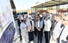 وزيرة التنمية المحلية ومحافظ الوادي الجديد تتفقدان تطوير موقف الخارجة ورصف حي المجاهدين