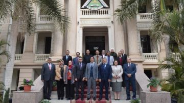 جامعة بنها تستقبل فريق تقييم النظام المتكامل للجودة والسلامة والصحة المهنية والإدارة البيئية جامعة بنها تستقبل فريق تقييم النظام المتكامل للجودة والسلامة والصحة المهنية والإدارة البيئية