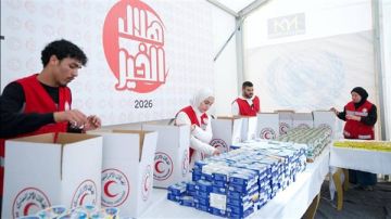 التضامن: المطبخ الرمضاني للهلال الأحمر بالشيخ زويد يقدم مليون وجبة للفلسطينيين بغزة