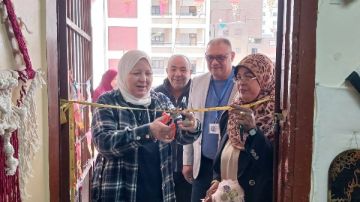 مدير تعليم بني سويف تفتتح معرض أهلا رمضان بإدارة المدرسة المنتجة