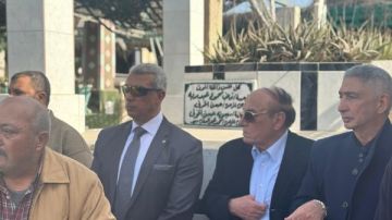 تشييع جنازة شقيقة اللواء سمير فرج مستشار رئيس الجمهورية في بورسعيد شاهد