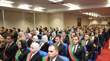 أعضاء قضايا الدولة الجدد يؤدون اليمين القانونية أمام وزير العدل
