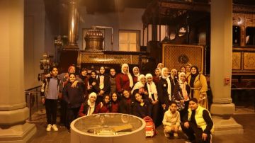  القومية لسكك حديد مصر تواصل استقبال طلبة المدارس بمتحف السكة الحديد بالقاهرة صور