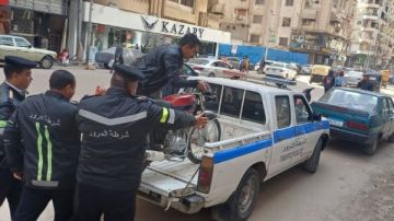 ضبط قائدي الدراجات النارية والسيارات الملاكي المخالفين بشوارع الزقازيق ضبط قائدي الدراجات النارية والسيارات الملاكي المخالفين بشوارع الزقازيق