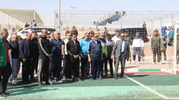 وزير الشباب ومحافظ الوادي الجديد يفتتحان الملاعب الرياضية بمجمع الخدمات الذكية