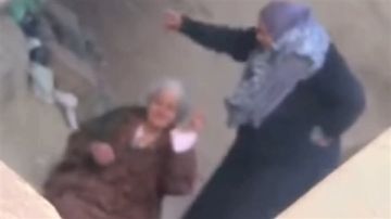 فيديو اعتداء ابنة على والدتها المسنة في الشارع يثير الغضب.. والأمن يضبط المتهمة