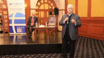 وزير التعليم العالي يشهد ورشة عمل فولبرايت حول ريادة الأعمال ونقل التكنولوجيا وزير التعليم العالي يشهد ورشة عمل فولبرايت حول ريادة الأعمال ونقل التكنولوجيا