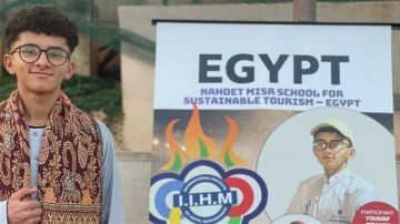 طالب بمدرسة نهضة مصر للتكنولوجيا التطبيقية يمثل مصر بمسابقة الطهي العالمية بالهند