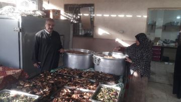  مطبخ الخير ينظم حفل إفطار مجانا للصائمين إحتفالا بليلة النصف من شعبان في الخانكة .. صور