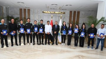 ذهب الحدود يتوج في شرم الشيخ.. محافظ جنوب سيناء يكرم أبطال الأولمبياد