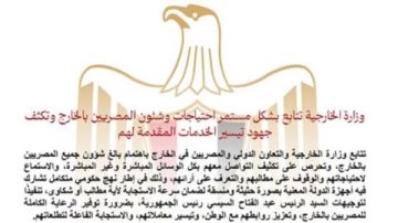 رقمنة الخدمات القنصلية وإطلاق مبادرات تعليمية واستثمارية جديدة للمغتربين.. تفاصيل رقمنة الخدمات القنصلية وإطلاق مبادرات تعليمية واستثمارية جديدة للمغتربين.. تفاصيل