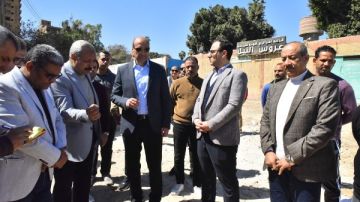 محافظ أسيوط يتفقد أعمال تطوير كورنيش أبوتيج بتكلفة 16.3 مليون جنيه