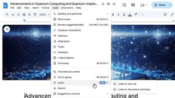 جوجل دوكس يضيف ملخصات صوتية مدعومة بالذكاء الاصطناعي Gemini