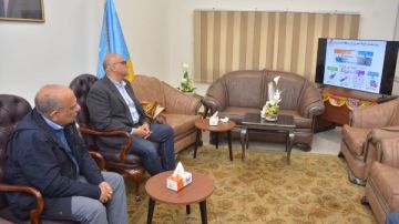 وزير الكهرباء ومحافظ الإسكندرية يشاركان العاملين بشركة التوزيع إفطارهم الجماعي.. صور