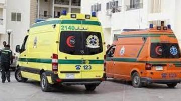 بينهم صغير 3 سنوات .. إصابة 7 أشخاص في انقلاب تروسيكل بالمنيا