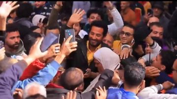 بعد إعلان اعتزال الدراما.. عمرو سعد وسط حشد جماهيري في كواليس إفراج