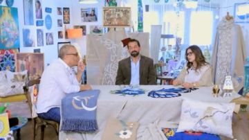 من غرفة منزل إلى معارض دولية.. أحمد ونسرين ينسجان حلما فنيا يجمع التطريز بالسجاد