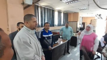 سكرتير بني سويف يتفقد مستجدات وسير العمل بملف التصالح خلال زيارته اليوم لمركز إهناسيا