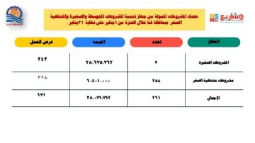 بقيمة 35 مليون..تمويل 261 مشروعا لشباب الخريجين خلال شهر بقنا بقيمة 35 مليون..تمويل 261 مشروعا لشباب الخريجين خلال شهر بقنا