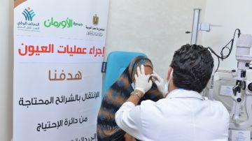 إجراء 12 عملية جراحية لعلاج أمراض العيون لغير القادرين بقرى الغربية