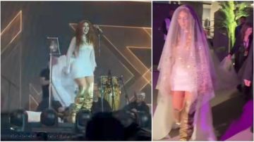 فستان وطرحة بيضاء.. ميريام فارس تحيي حفلا غنائيا في موسم الرياض فستان وطرحة بيضاء.. ميريام فارس تحيي حفلا غنائيا في موسم الرياض