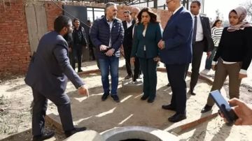 منال عوض تتفقد وحدة البيوجاز بمجزر كفر شكر بالقليوبية