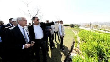 وزير الإسكان ومستشار الرئيس يتفقدان مشروع حدائق تلال الفسطاط تمهيدا للافتتاح الرسمي
