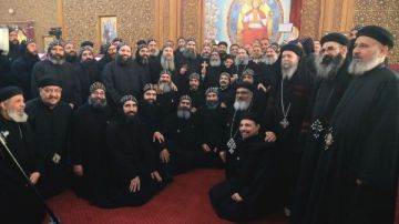 سيامة ثلاثة رهبان جدد بدير الأنبا شنودة رئيس المتوحدين