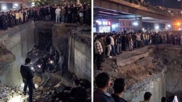 حادث مأساوي.. سقوط ميكروباص في حفرة عميقة بالزاوية الحمراء شاهد حادث مأساوي.. سقوط ميكروباص في حفرة عميقة بالزاوية الحمراء شاهد