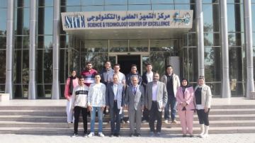 مركز التميز العلمي والتكنولوجي يستقبل وفد الأكاديمية العربية للعلوم والنقل البحري