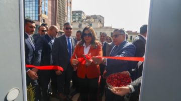 وزيرا التنمية المحلية والتموين والمحافظ يفتتحون نادي العاملين بالدقهلية وزيرا التنمية المحلية والتموين والمحافظ يفتتحون نادي العاملين بالدقهلية