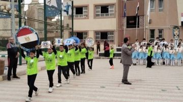 تصفيات المربع الذهبي لأولمبياد المدارس بمدرسة طيبة بدمياط